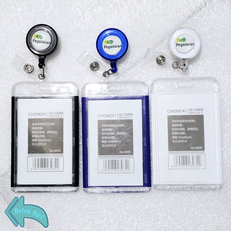 

Tempat Kartu Id Card Akrilik CHQ + Yoyo Logo Pegadaian