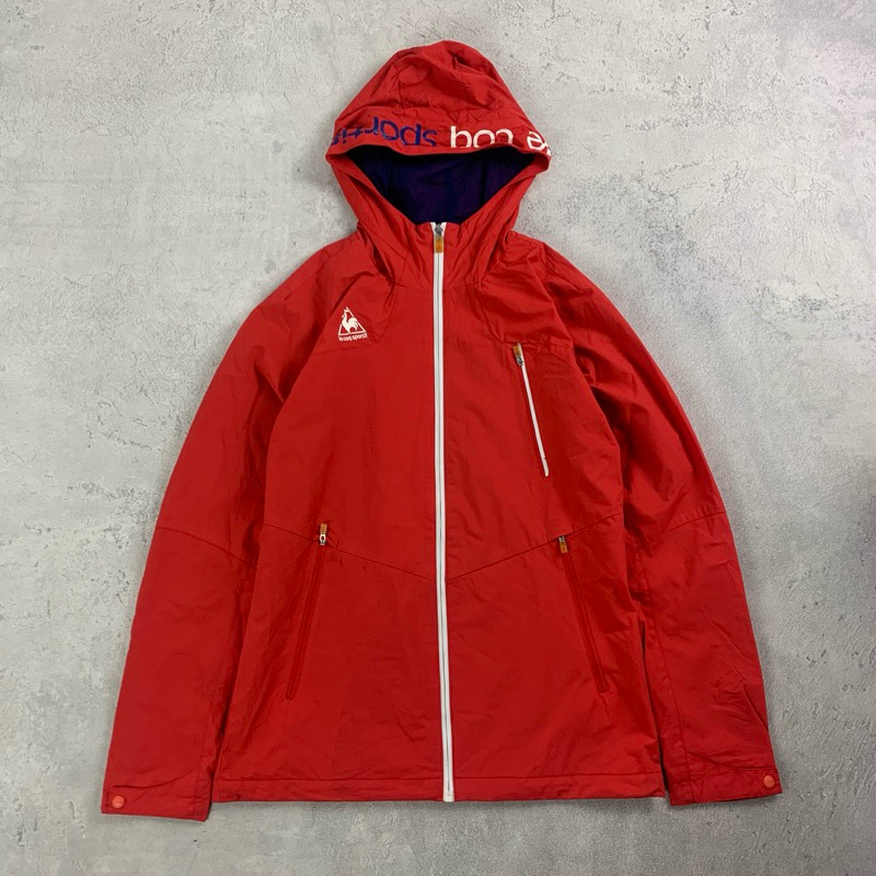 HOODED OUTDOOR JACKET LE COQ SPORTIF ( waterproof ringan )