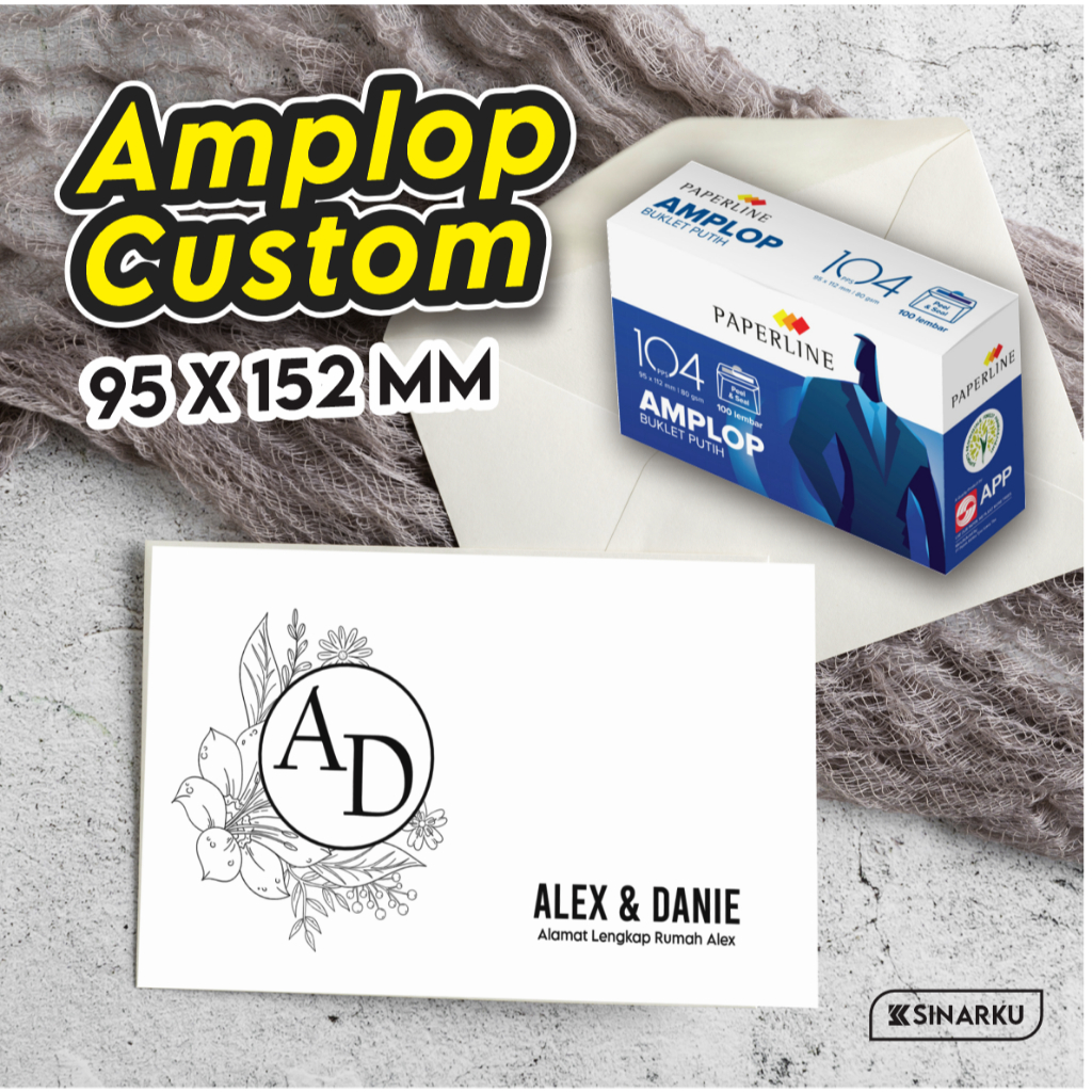 

AMPLOP 95 X 152 MM CUSTOM NAMA DAN ALAMAT DESAIN SIMPEL | SUMBANGAN / KHITAN / 7 BULANAN / BUWUHAN
