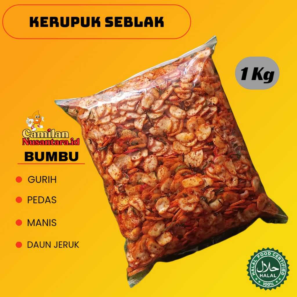 

Kerupuk Seblak Bumbu Gurih Pedas Armoa Kencur / Kerupuk Seblak