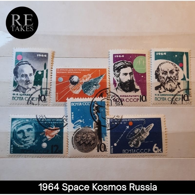 

Prangko Koleksi Filateli Rusia 1964 Space Kosmos