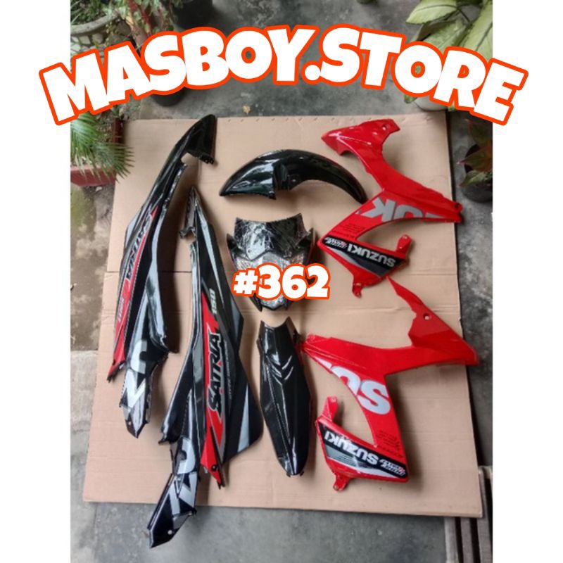PAKET FULL SET BODY HALUS SUZUKI SATRIA F FU FL FACELIFT PLUS STICKER || FULLSET BODY HALUS SATRIA F