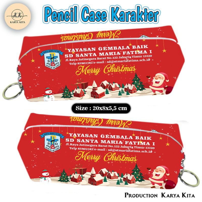 

(LANCAR TEMPAT PENSIL) custom merry christmas free desain