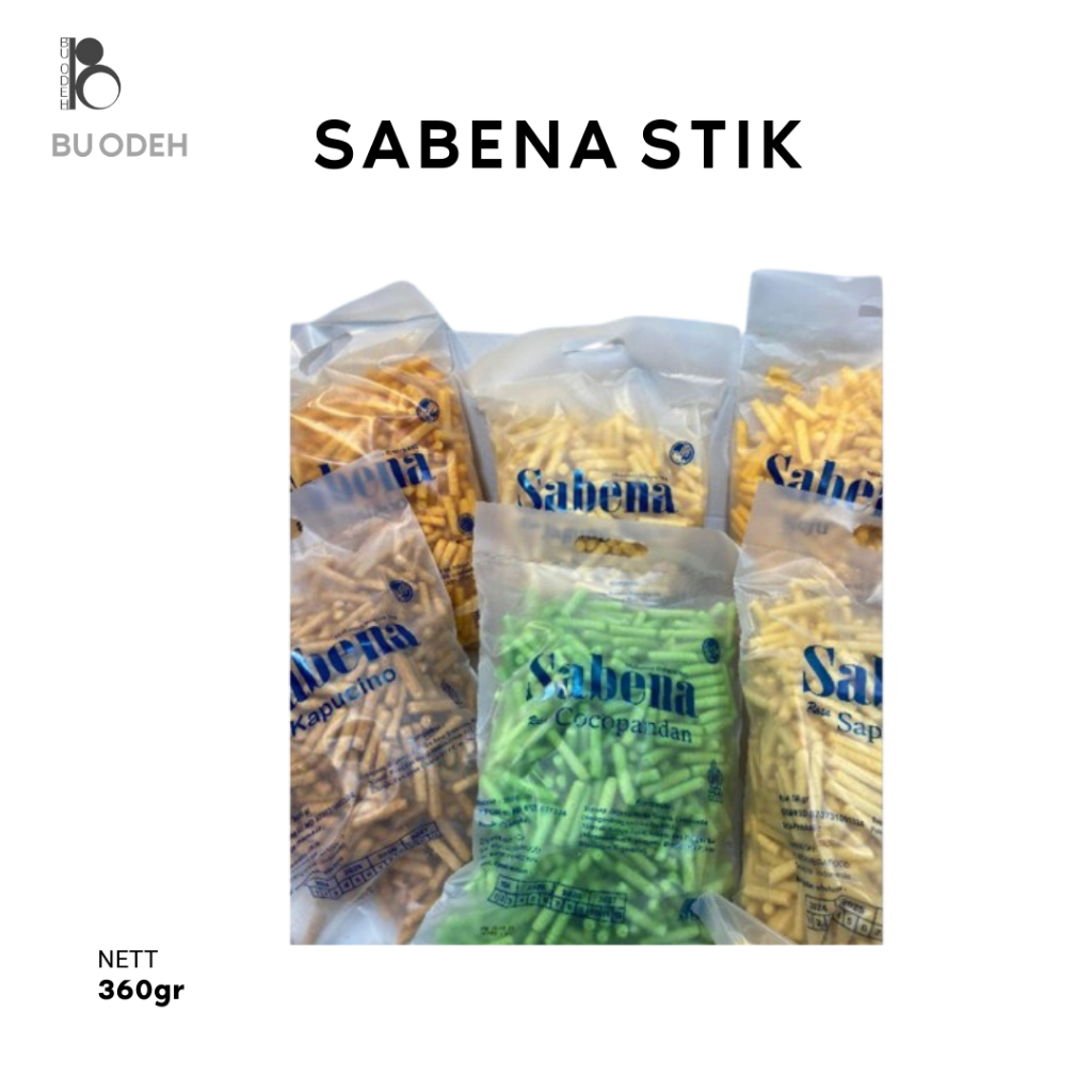 

Sabena Stik 360g Semua Varian / Stick Sabena Balado Sapi Panggang Jagung Bakar Keju