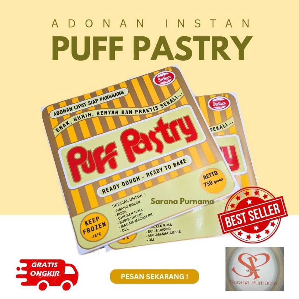 

puff pastry/stella puffy pastry/750gr/puffy pastry stella's