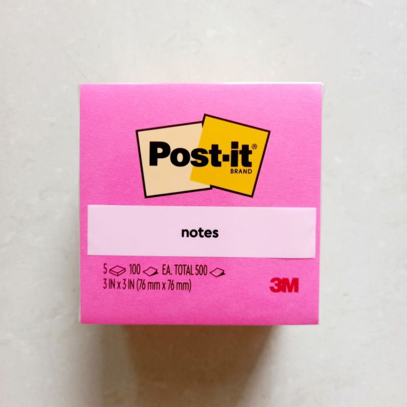 

[ MURAH PACK ISI 500 ] Memo Sticky Note 3M 654-AN ( Ukuran 76 x 76 mm isi 5 Warna )