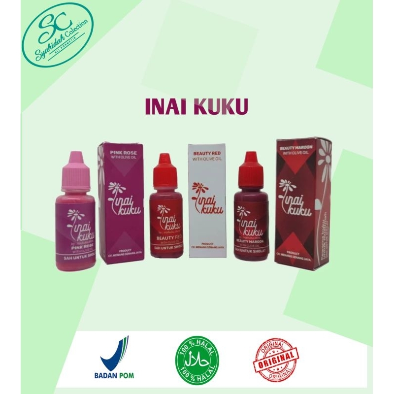 Pacci Inai Kuku Muslimah BPOM Henna Inai Kuku