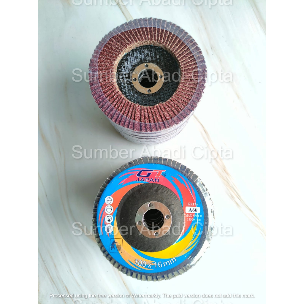 4" Amplas Susun Gerinda Fleksibel Kain Flap Disc Disk