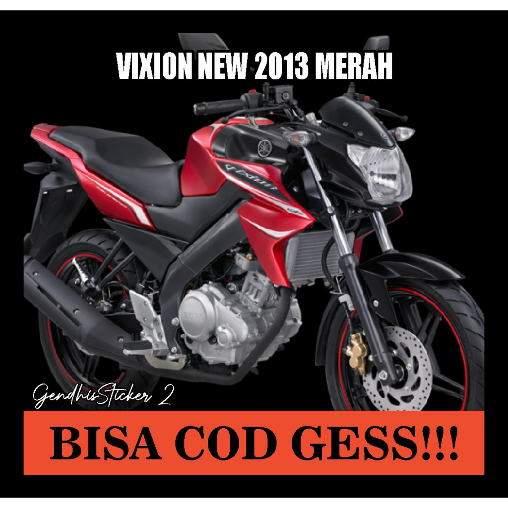 striping yamaha vixion new 2013 merah