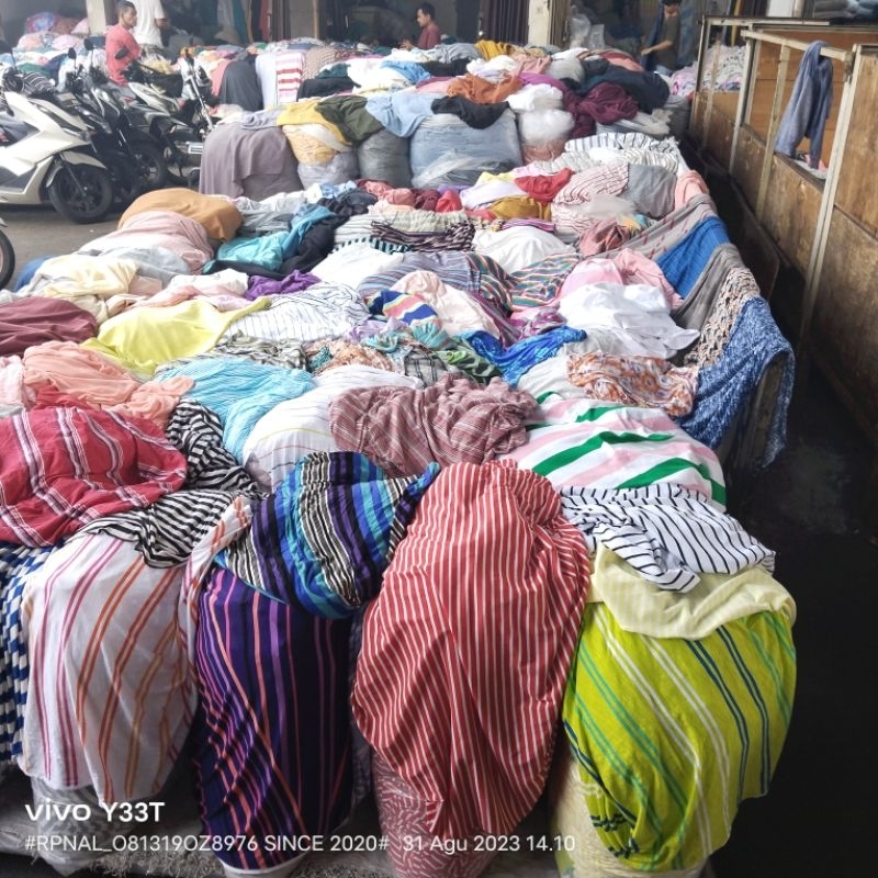 HARGA/0,5 M | BAHAN SPANDEK RAYON PREMIUM / KAIN SPANDEK MOTIF / KAIN MOTIF BUNGA / KAIN GAMIS