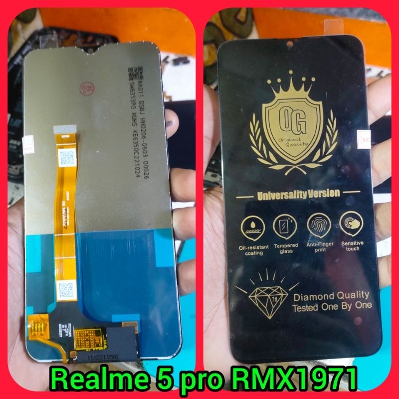lcd touchsreen ts fulset realme 5 pro seri hp RMX1971