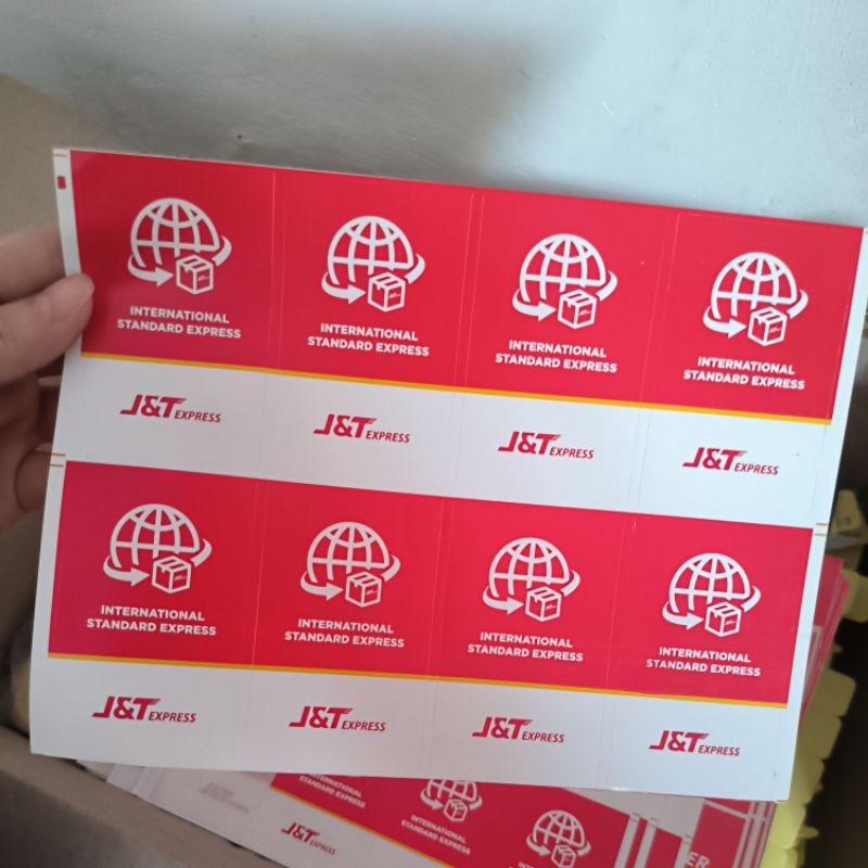 

Sticker J&T International kecil isi 8pcs