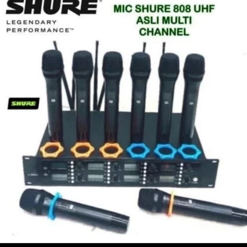 Mic Wireless 808 8 Microphone Multi  Channel