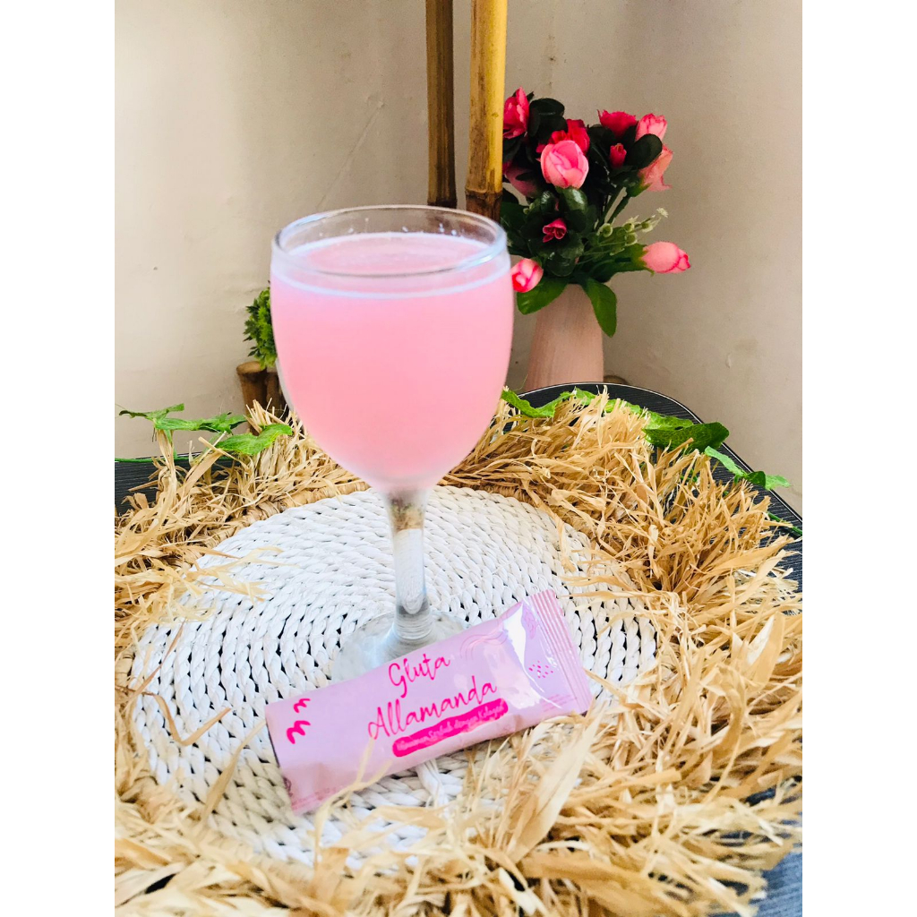 GLUTA ALAMANDA SKIN-MINUMAN COLLAGEN PEMUTIH BADAN BPOM ORIGINAL ISI 10 SASHET