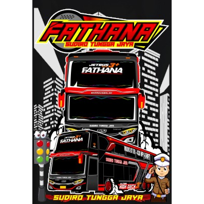STIKER BUS MANIA STJ FATHANA 5PC