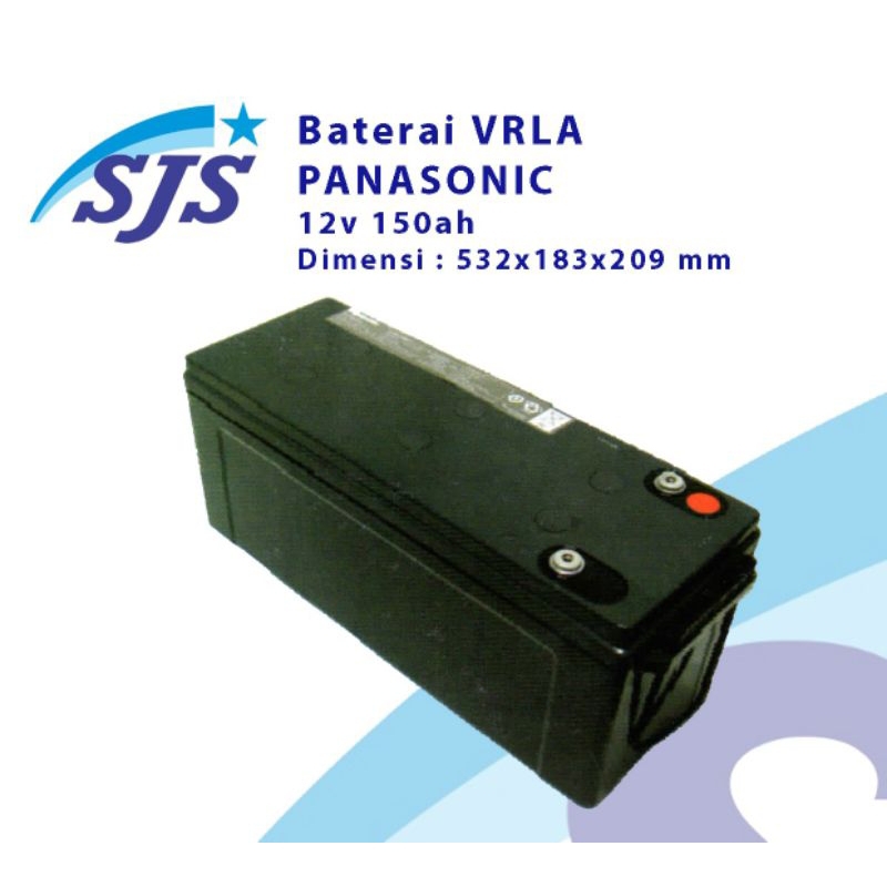 Battery Panasonic 12v 150ah vrla aki kering