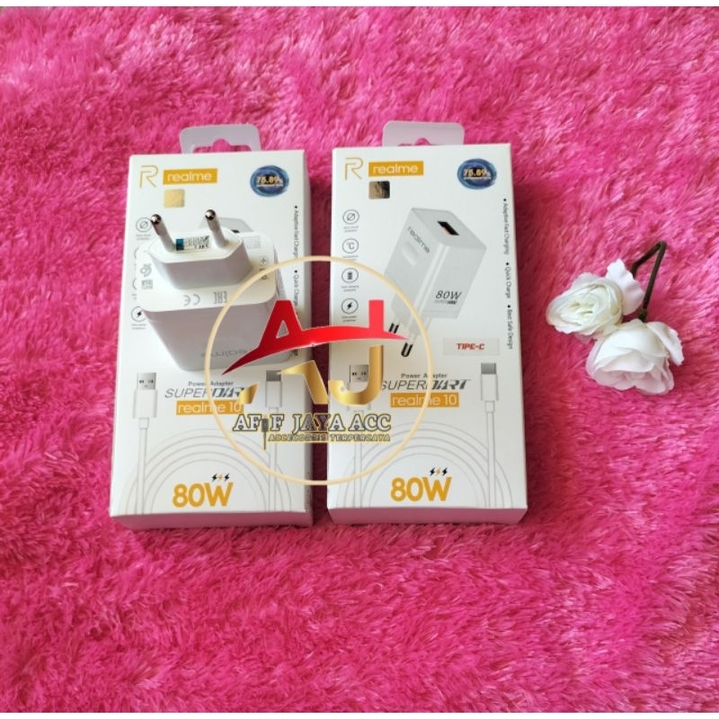 CHARGER HP REALME 80W SUPER DART POWER ADAPTER COLOKAN TIPE C/ FAST CHARGER HP REALME MICRO REALME 8