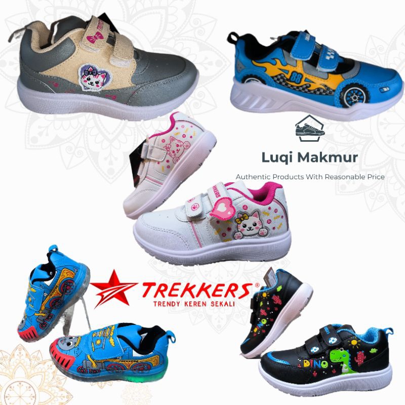 Sepatu Sekolah Anak Karakter Trekkers Size 29-32 Asli Keren Murah