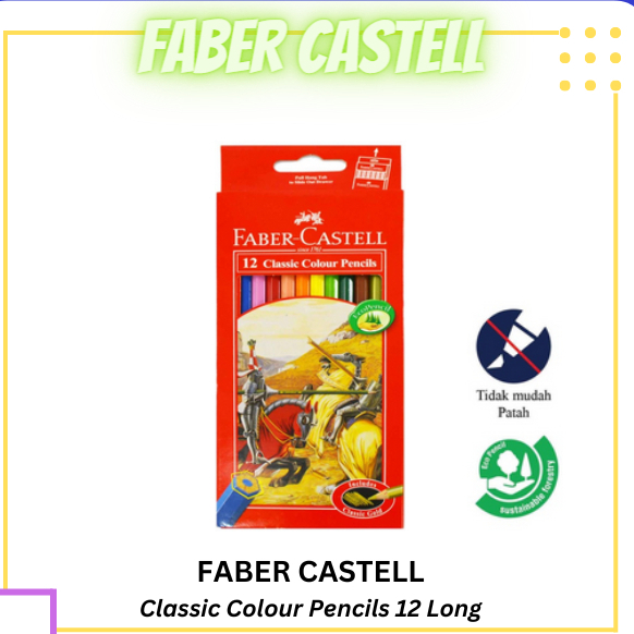 

PENSIL GAMBAR / PENSIL WARNA FABER CLASSIC 12L