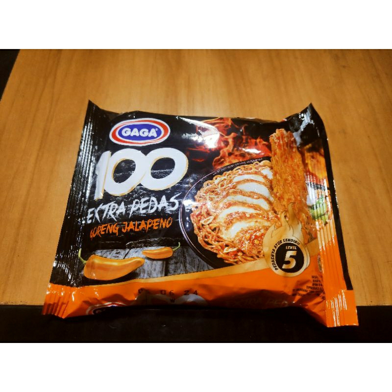 

Gaga Mie 100 extra pedas jalapeno bundling 5 bungkus
