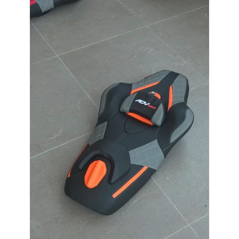 Jok cobra motor adv 150/160 warna hitam abu-Jok ADV model cobra-Jok adv 150/160-Jok cobra ADV