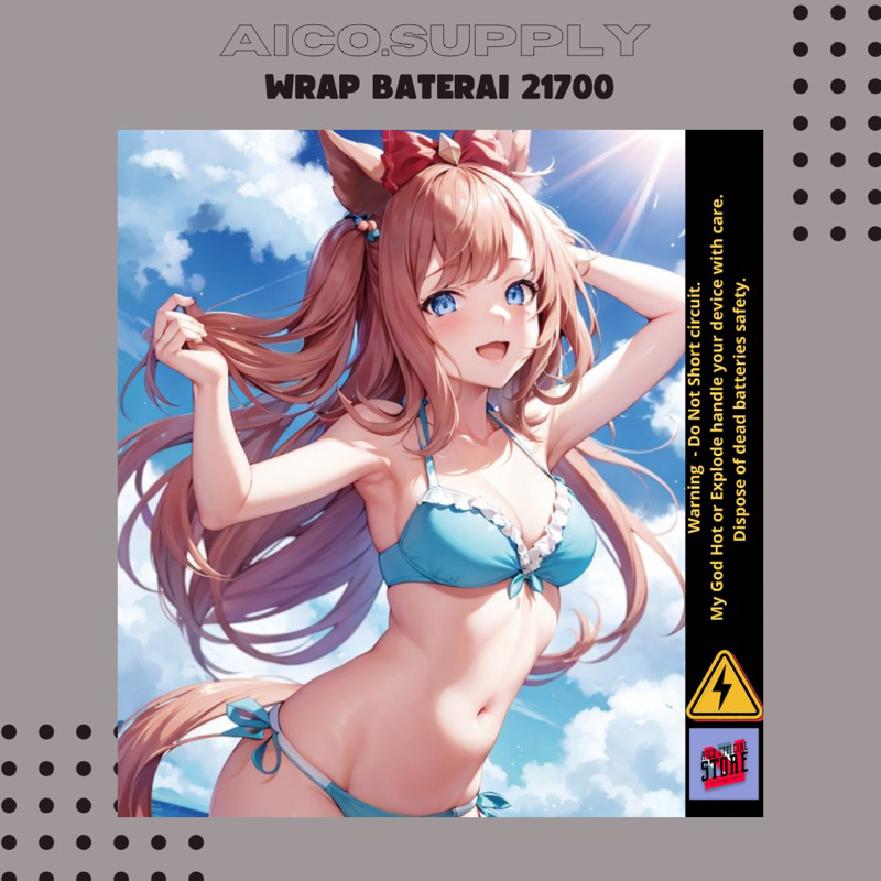 

Pelindung Baterai - Skin Wrap Baterai 21700 Waifu Series Original - Pelindung dan Penghias Baterai 21700