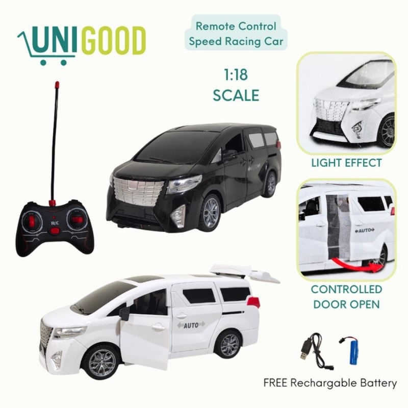 RC Alpard charger Mainan mobil remot control Alpard batre cas