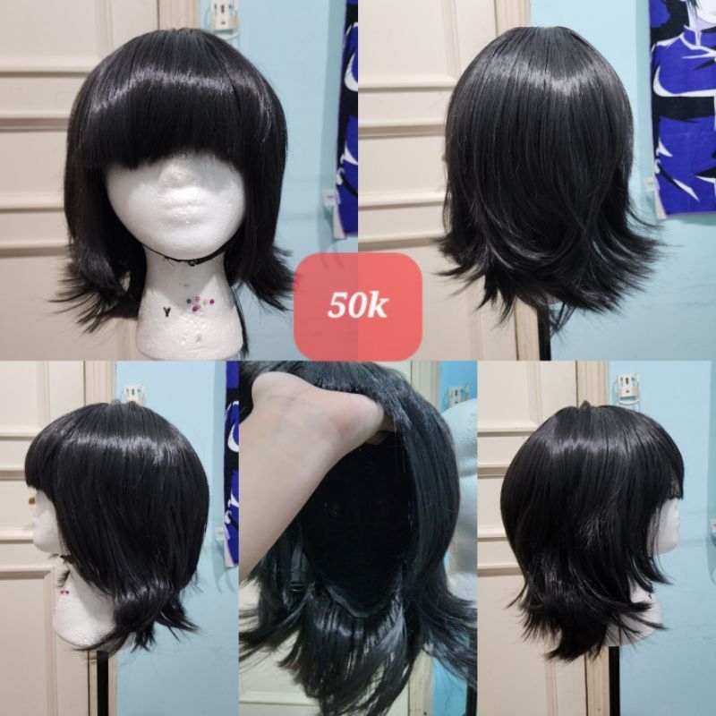 wig hitam