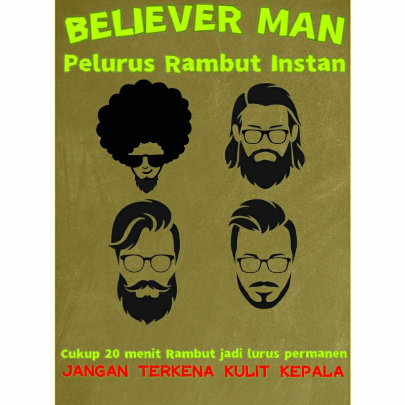 Pelurus Rambut Permanen BelieverMan tanpa catok
