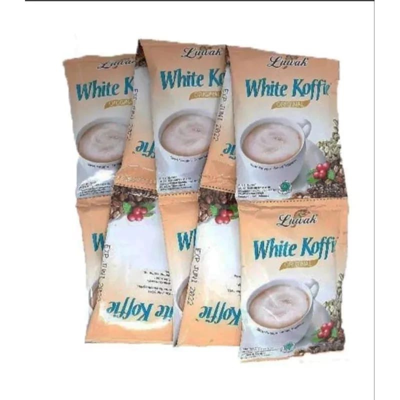

Luwak white coffee 1 renceng + bonus 2 sachet