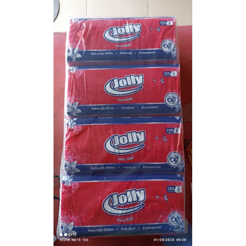 

jolly 2 ply 250 sheet 4 pcs