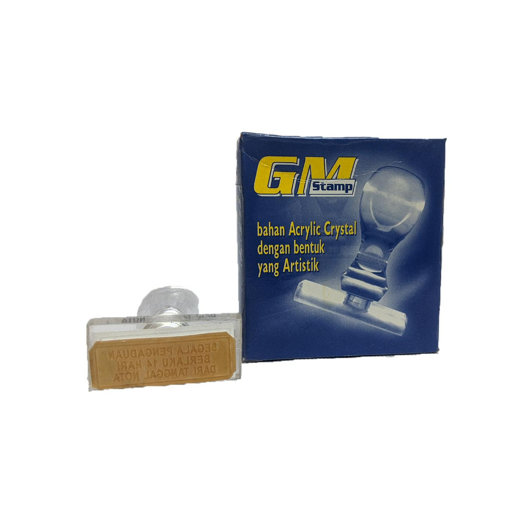

GM STAMP ACRYLIC BAHASA INDONESIA ST-119 "SEGALA ADUAN BERLAKU 14 HARI DARI TGL. NOTA