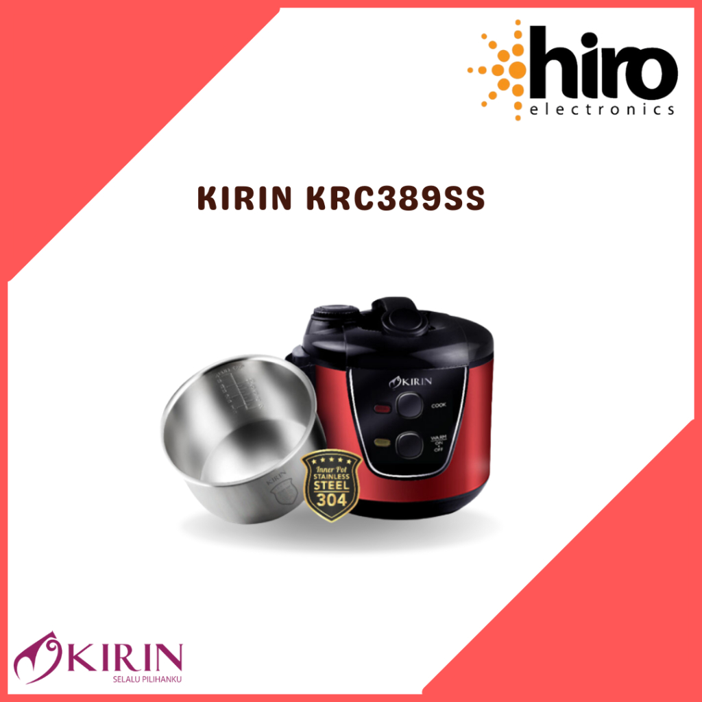 MAGICCOM KIRIN 3IN1 KAPASITAS 2L PANCI STAINLES KIRIN KRC389SS