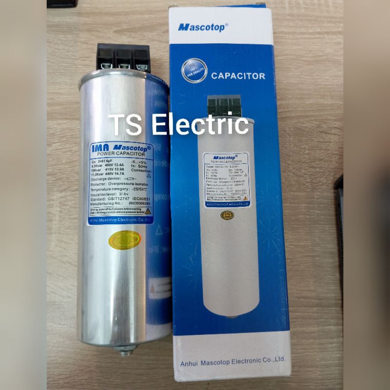 Kapasitor 5Kvar Capacitor Bank 5Kvar 415V 7A IMA Mascotop