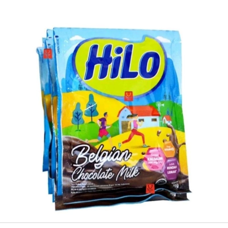 

hilo belgian chocolate 1 sachet tinggi kalsium dan mineral