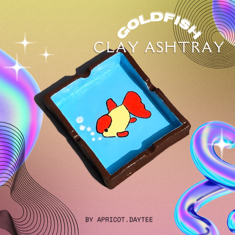 Clay Ashtray / Asbak Clay / Handmade Clay ashtray