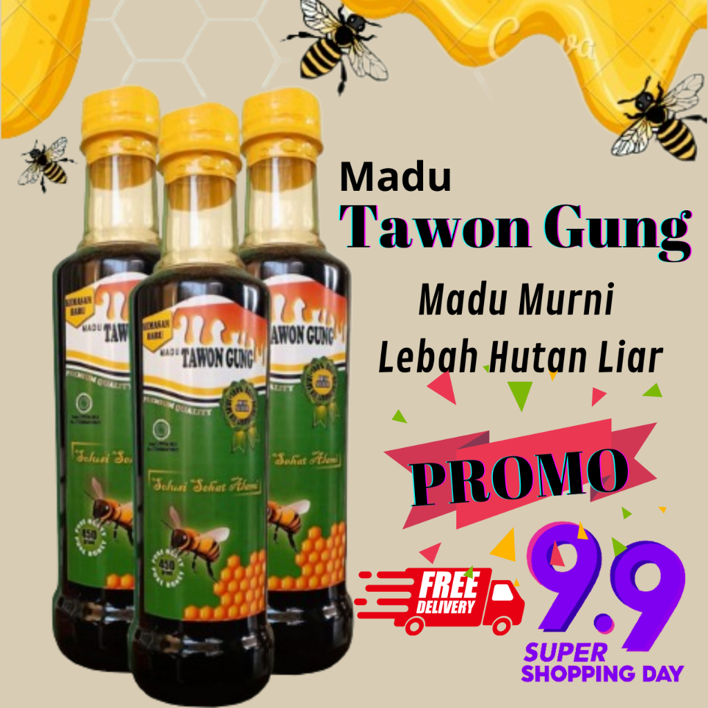 

Madu Murni Tawon Gung Lebah Hutan