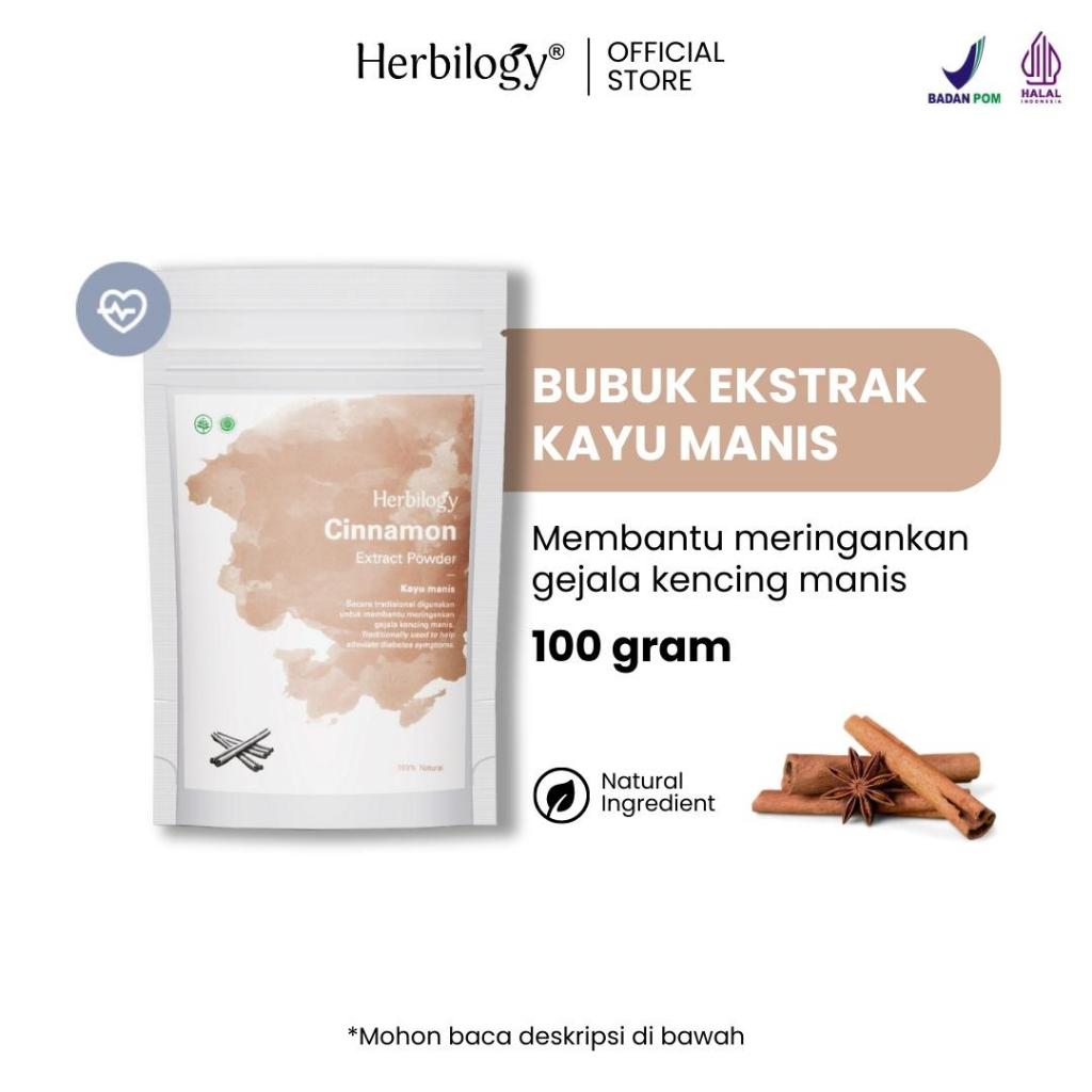 

Herbilogy Cinnamon (Kayu Manis) Extract Powder 100g