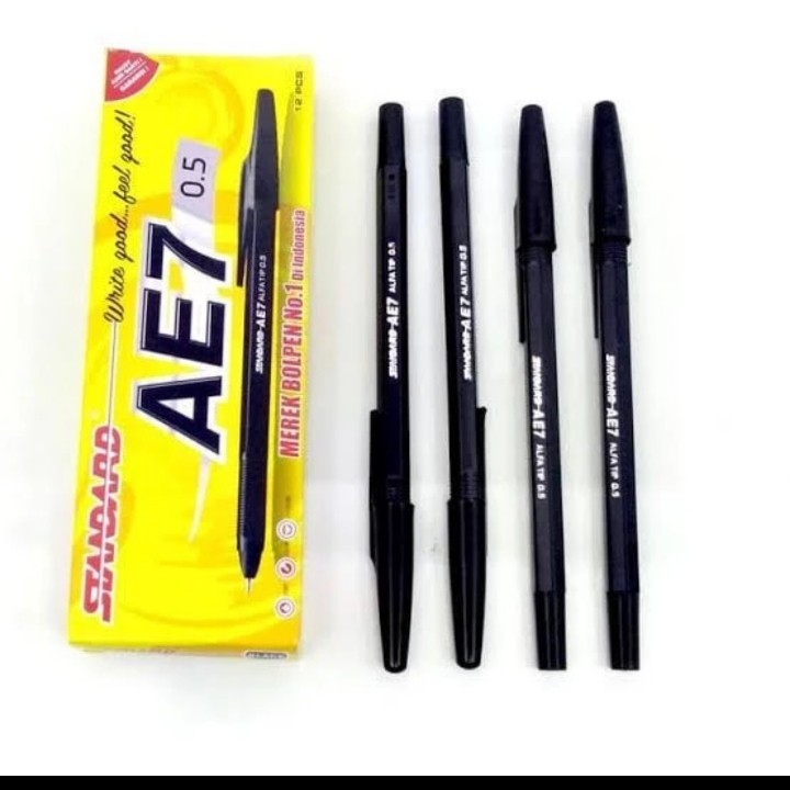 

PULPEN STANDAR WARNA HITAM 1 PAK ISI 12 PCS