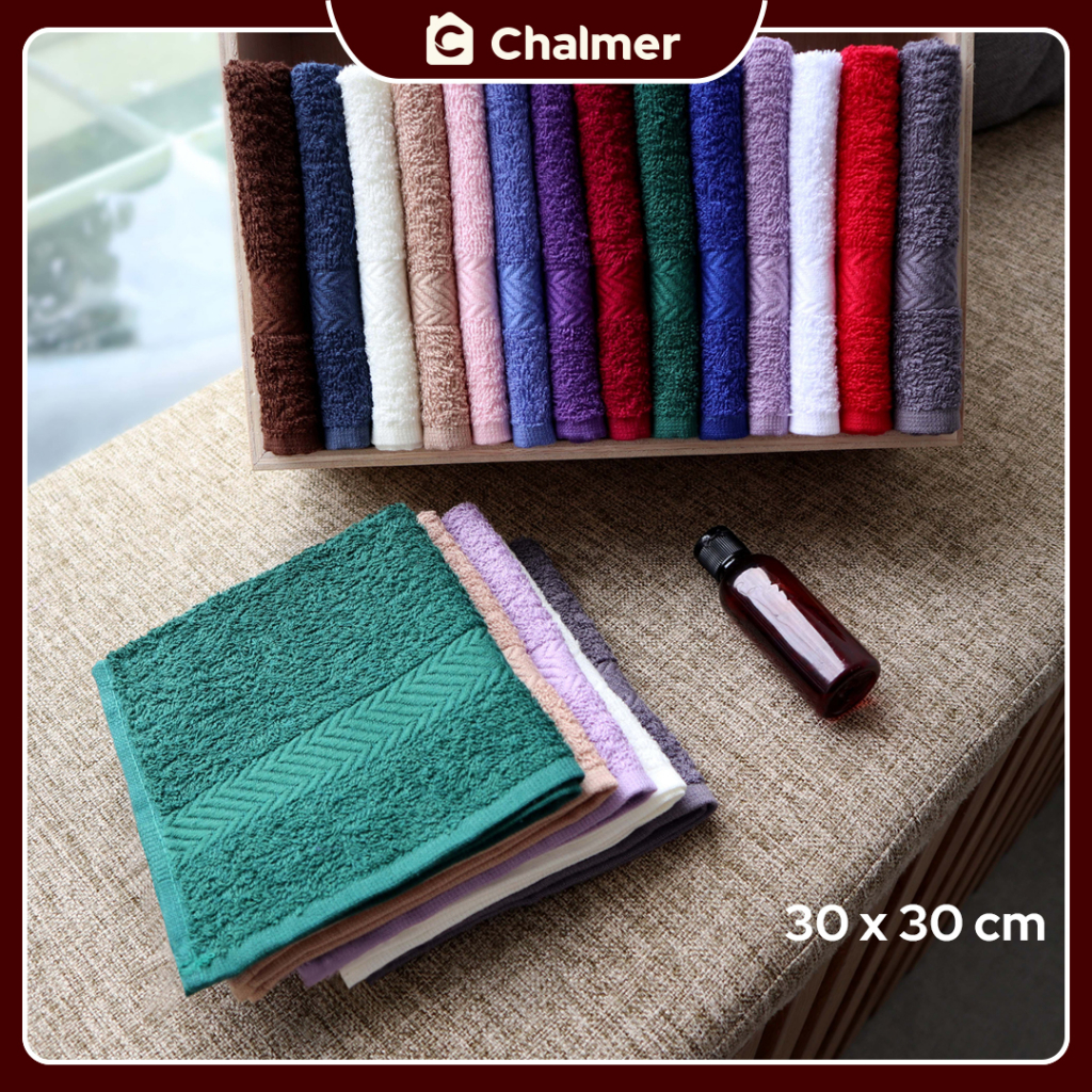 Handuk Chalmer 30 x 30 cm Sapu Tangan Handuk Tangan Handuk Muka Handuk Wajah