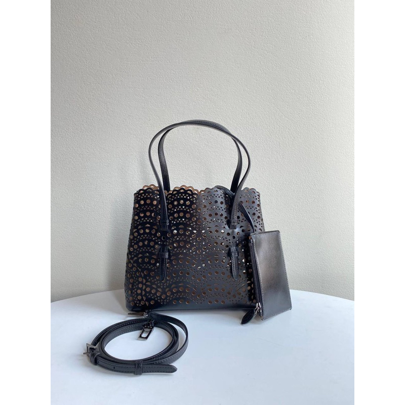 Alaia Le Mina 25 New Vienna Tote Bag In Black original