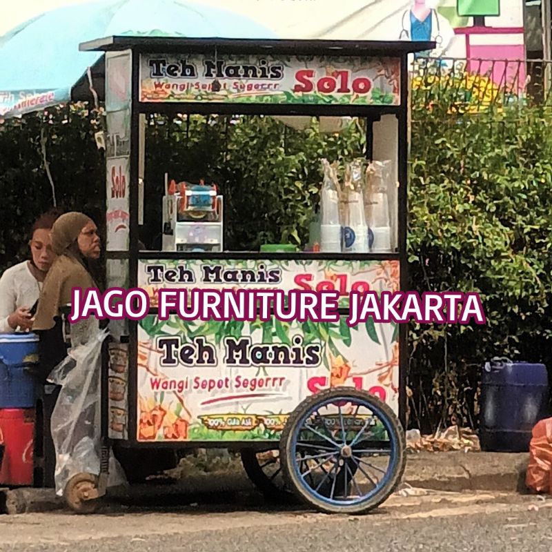 gerobak es teh manis, gerobak es teh lipat,gerobak es teh manis solo java paket jualan