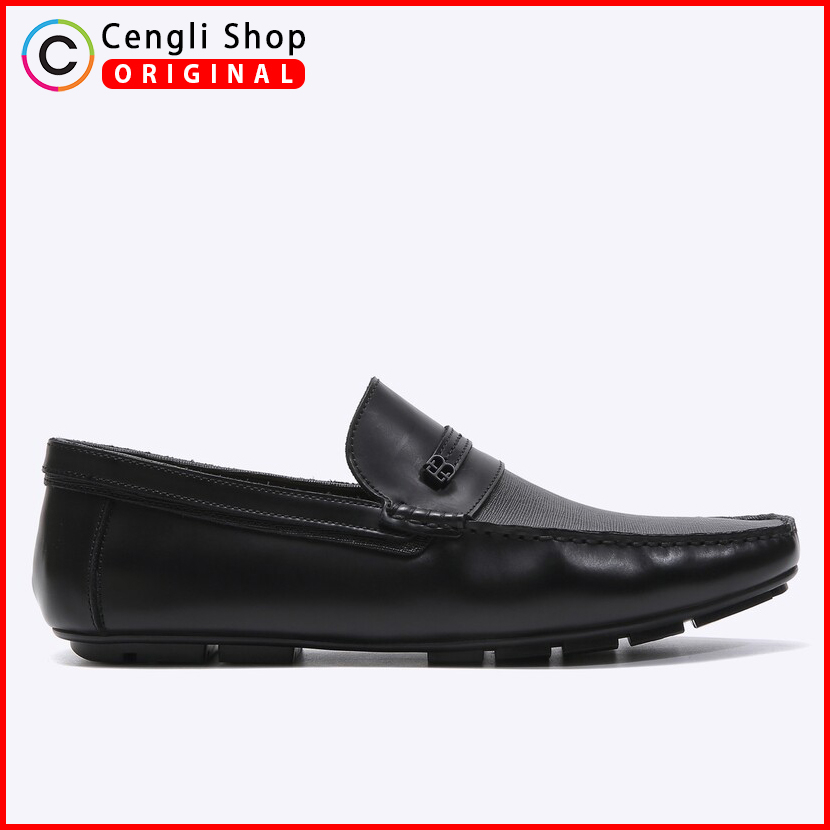 EM17 SEPATU LOAFER PRIA EVERBEST ORIGINAL LOAFERS PANSUS KULIT ASLI ORI HITAM