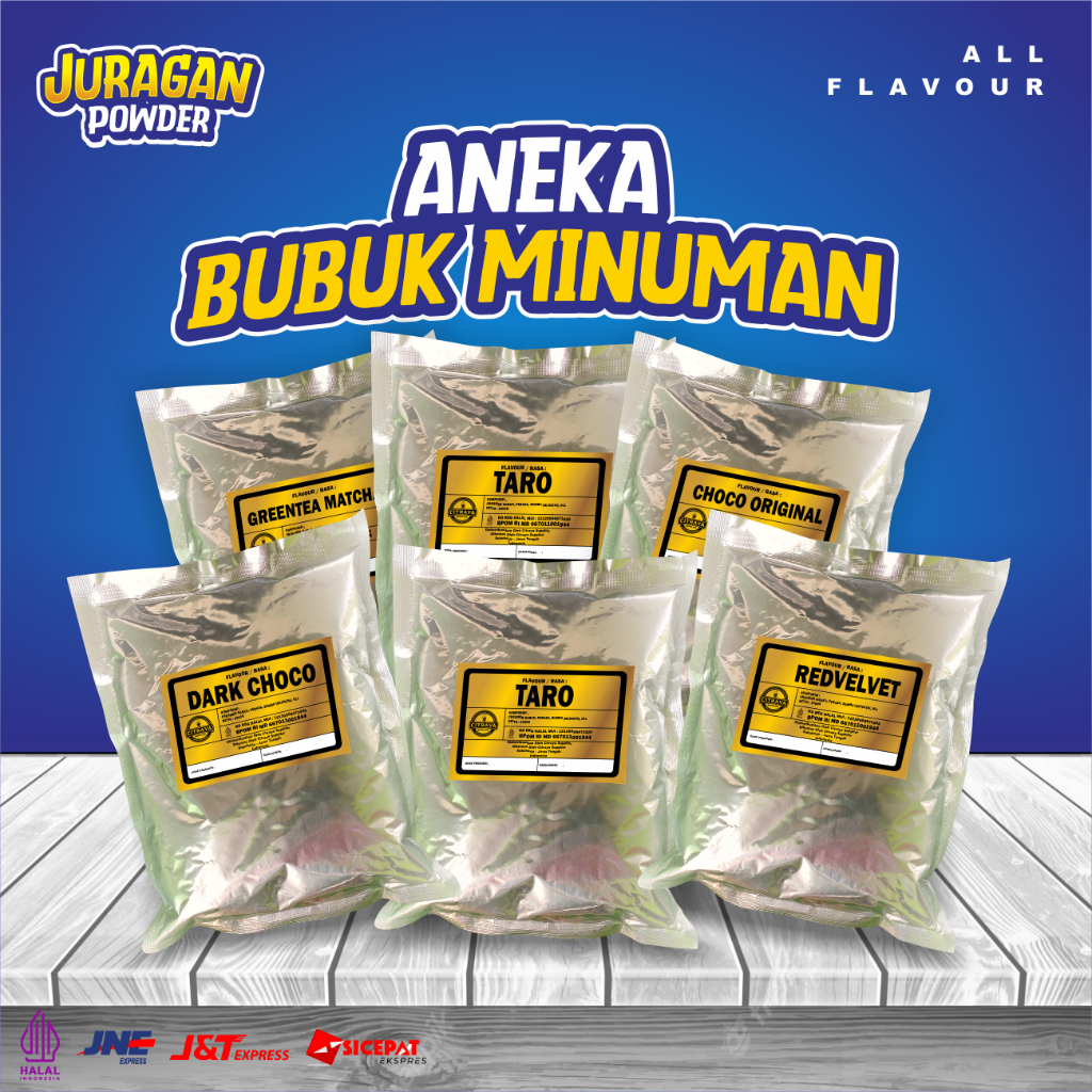 

BUBUK MINUMAN PREMIUM ANEKA RASA / MINUMAN ANEKA RASA / BUBUK INSTAN ANEKA RASA / SERBUK INSTAN ANEKA RASA / BUBUK MINUMAN KEKINIAN ANEKA RASA / BUBUK ANEKA RASA