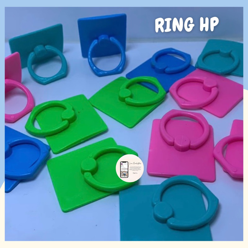 RING STAND HP POLOS COLOURFULL PEGANGAN TANGAN STAND HP POLOS WARNA RING