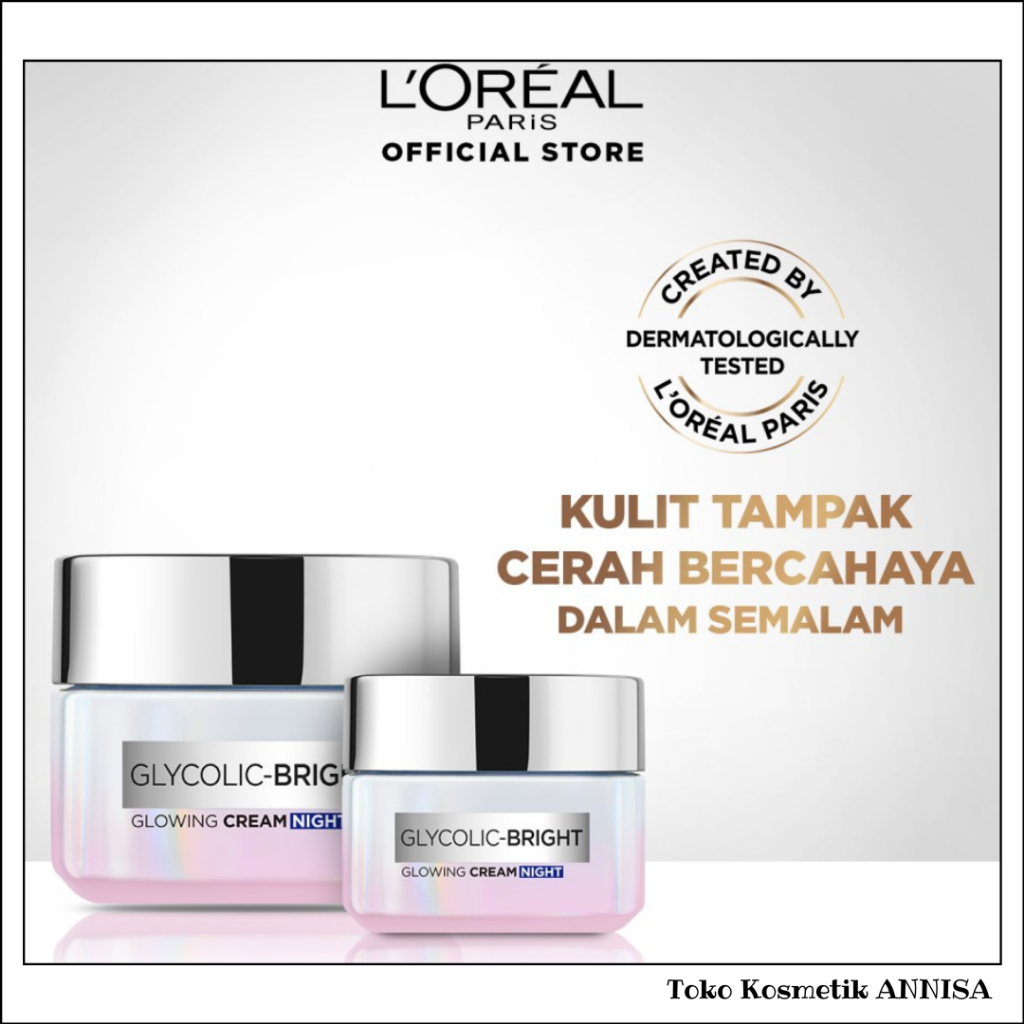 LOREAL Glycolic Bright Glowing Night Cream