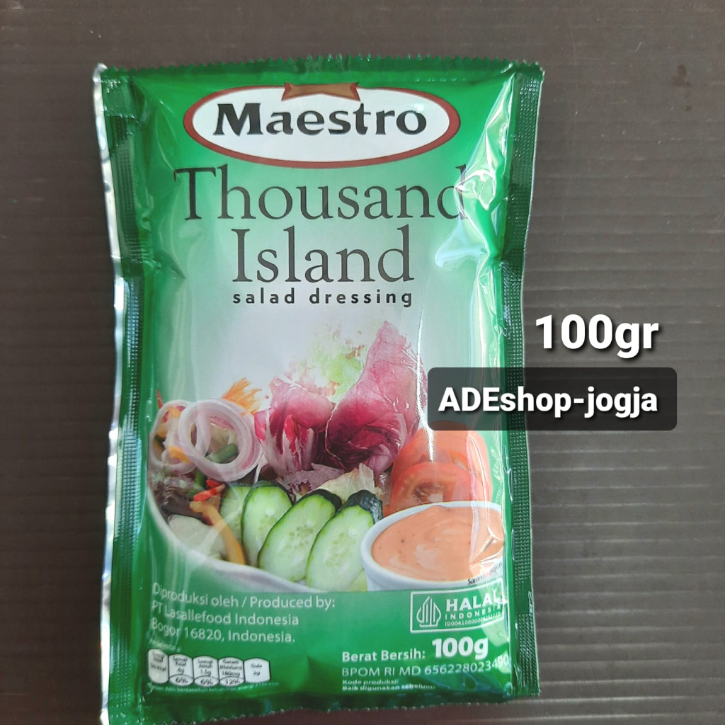 

Maestro Thousand Island Salad Dressing Sachet 100 gr saus bumbu