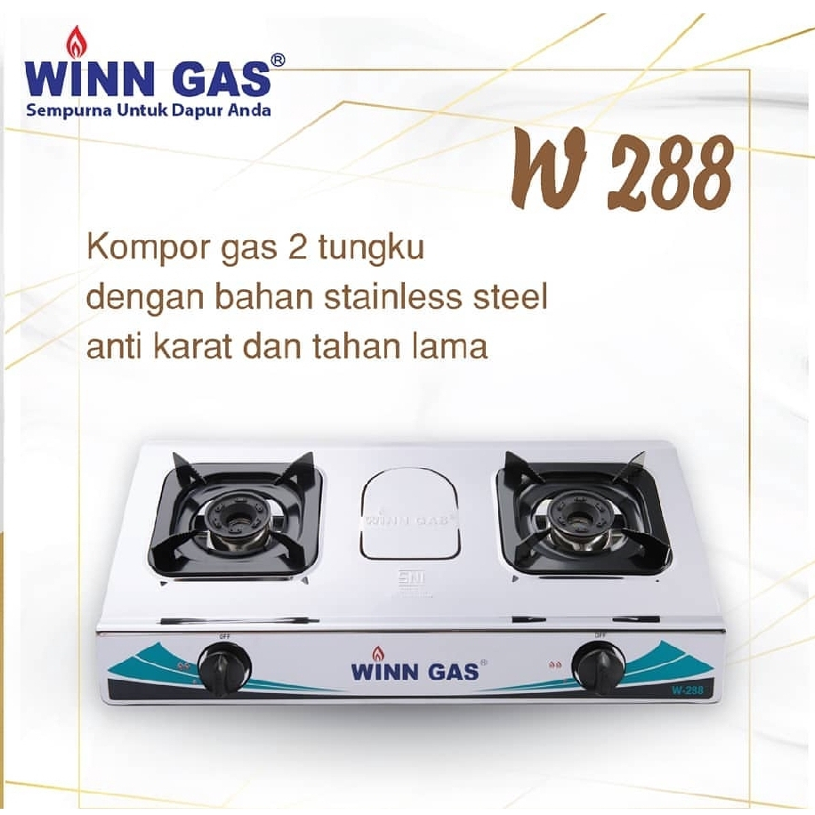 Winn Gas Kompor 2 Tungku W288