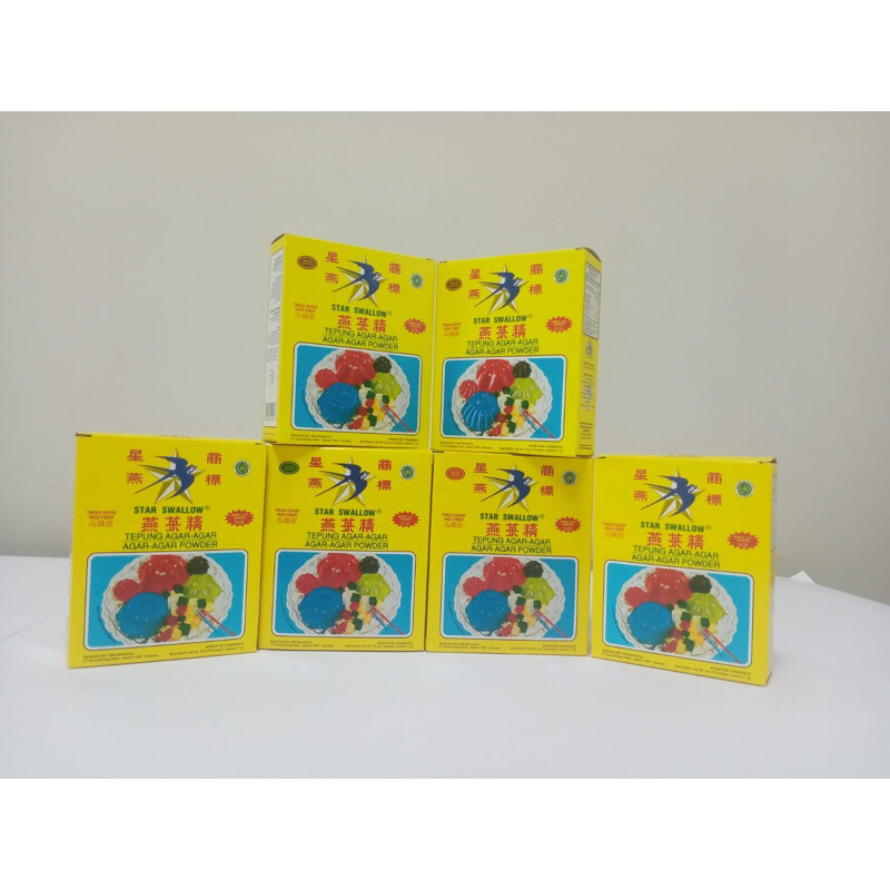 

Agar Agar Star Swallow 6 box @12sachet/Bening