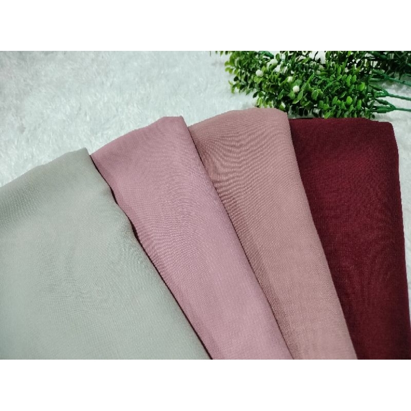 Hijab POLYCOTTON DOUBLE HYCON EL ROYAL Hijab Segi empat pastel series